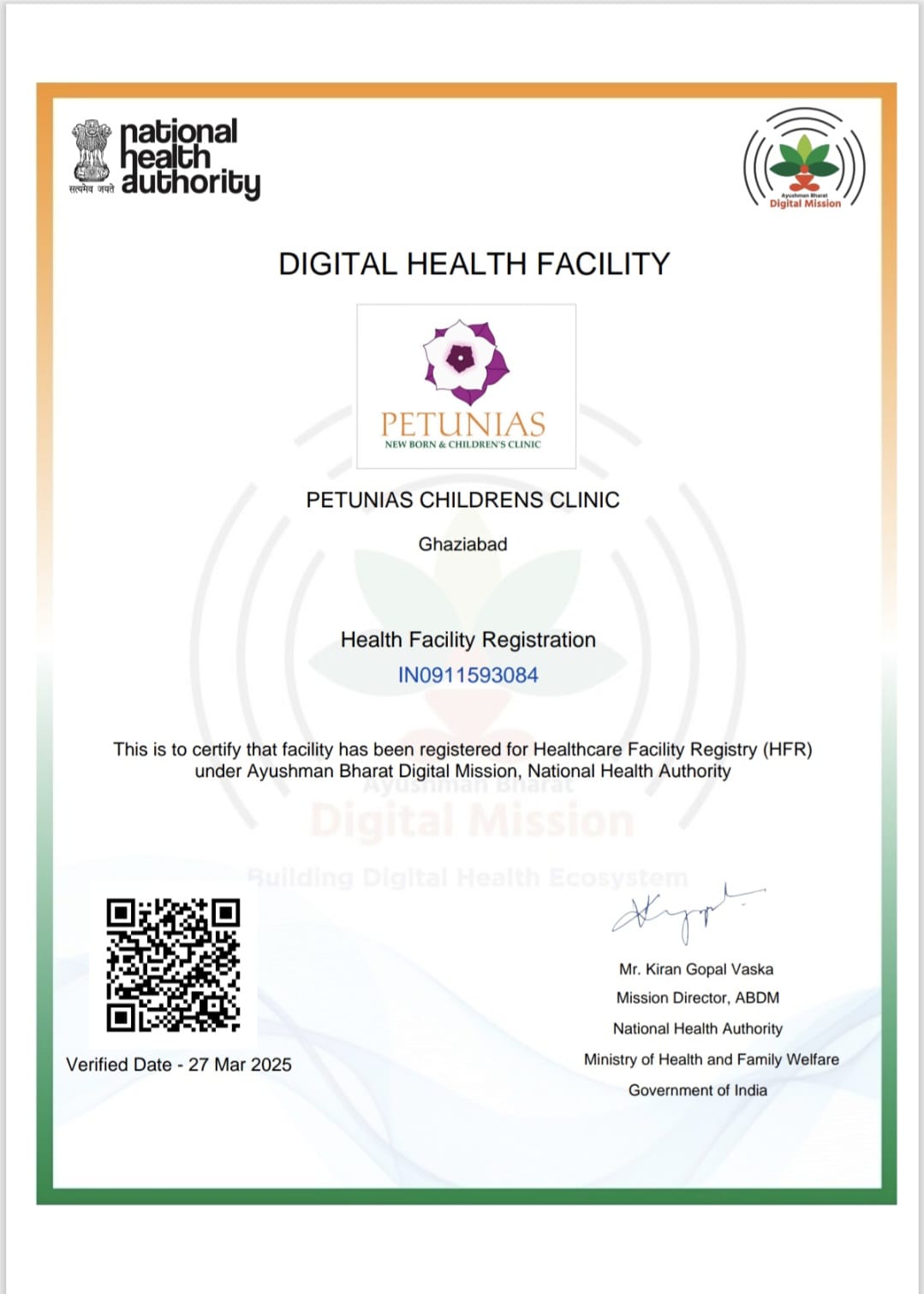 Ayushman Bharat Digital Health Facitlity Assessment